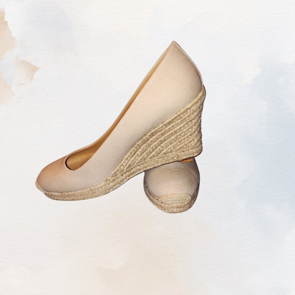 J Crew Wedge Canvas Espadrille Wedges